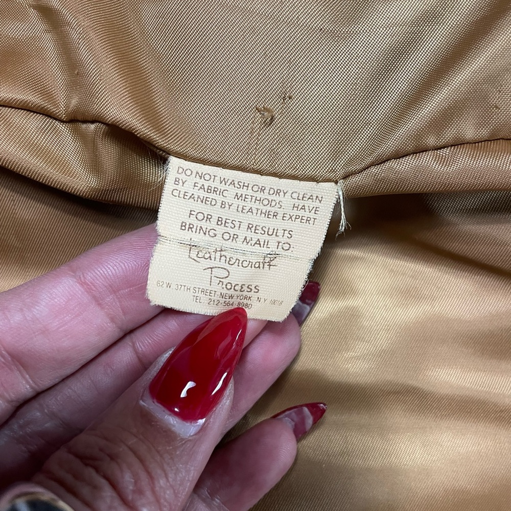 Vintage Schott NYC Tan Suede Fringe Blazer - Picture 7 of 9